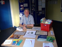 A very welcoming Chris Stone (Oakdale Coordinator) sat at our Welcome Table, AGM 2012