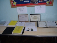 Another shot of the 1986 files, with a picture of Ron receiving his certificate at the front