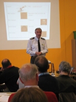Rob Beckley wishing the Watch all the best for the future