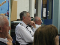 Rob Beckley attentively watching the CSI presentation