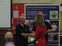 Ron accepting his award